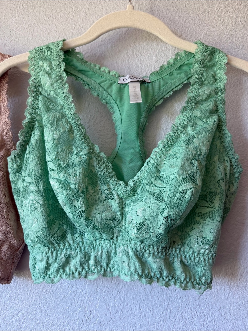 Cosabella Never Say Never Super Curvy Racie Racerback Bralette Set, XS, EUC - Picture 2 of 14